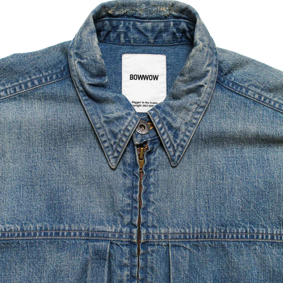 DENIM ZIP WORK SHIRT JACKET