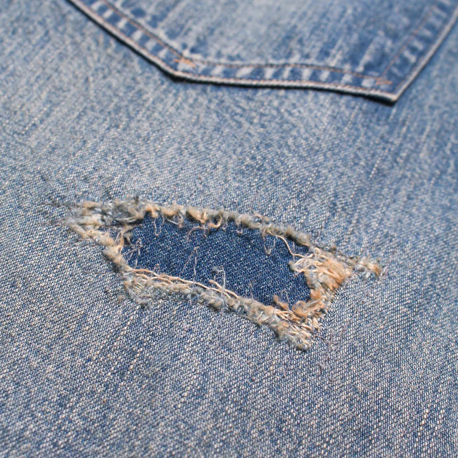 DENIM ZIP WORK SHIRT JACKET