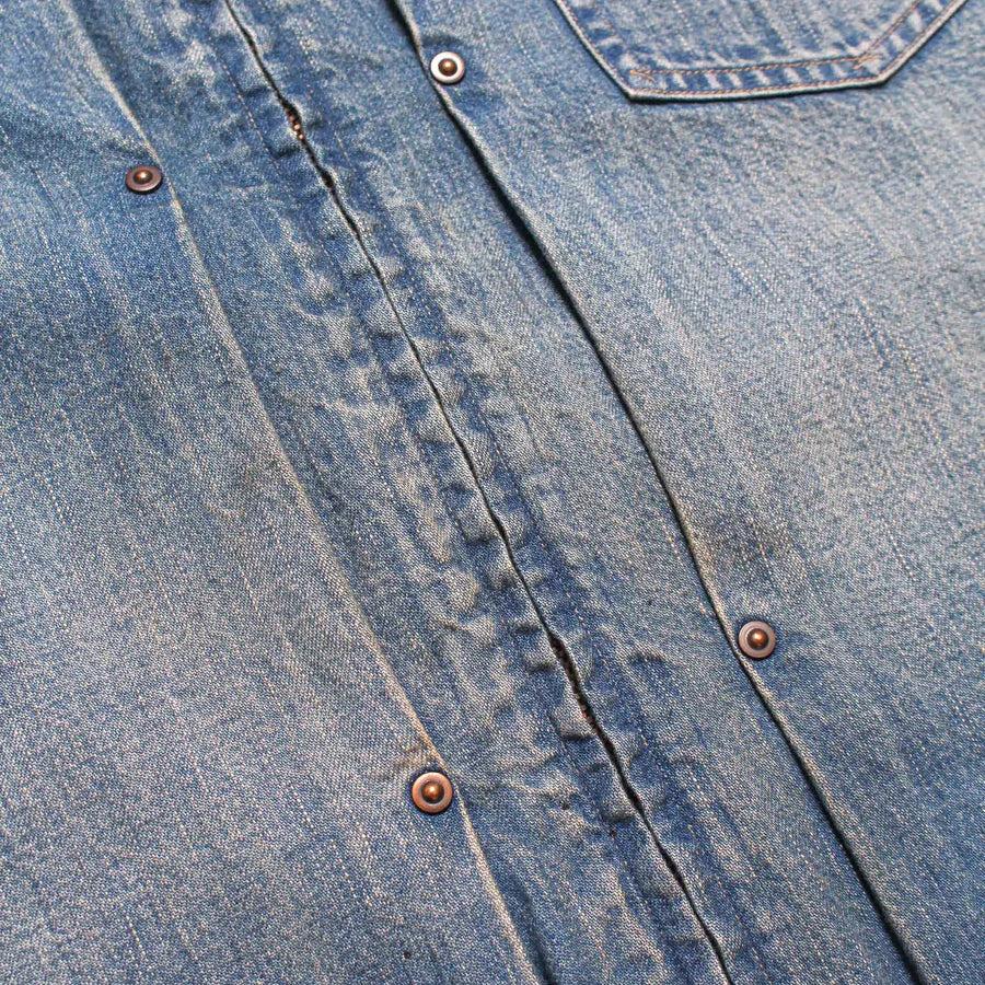 DENIM ZIP WORK SHIRT JACKET