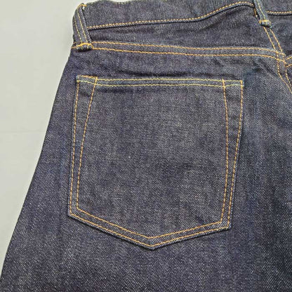 桃太郎ジーンズ × UNIQUE JEAN STORE コラボデニム Corpokkur コロポックル 熊 0201UJS-K 2023年 限定 特別プリント チェーンステッチ 裾上げ無料