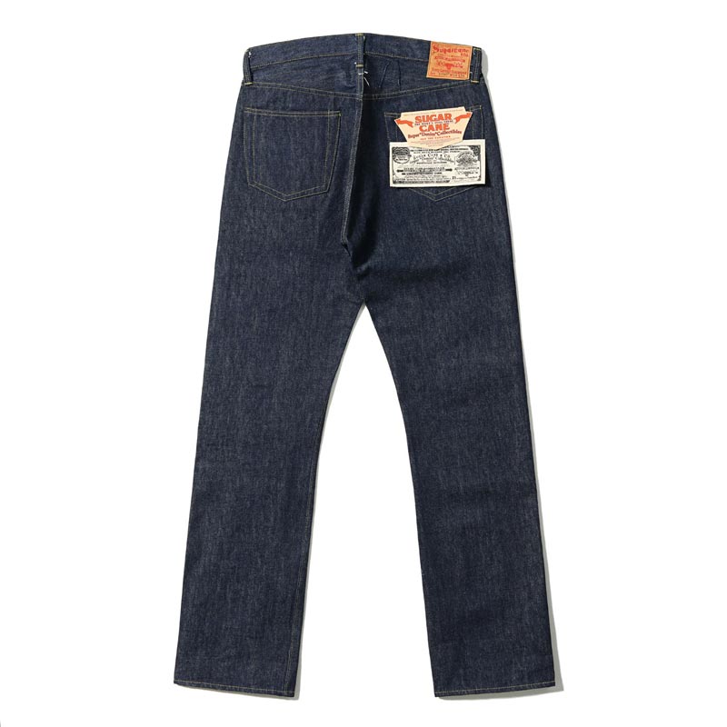 シュガーケーン Lot No. SC49001 / SUGAR CANE Super “Denim” Collectibles #01 14oz. BLUE DENIM WAIST OVERALLS “S1945” MODEL 大戦モデル ストレート ジーンズ デニム ノンウォッシュ メンズ