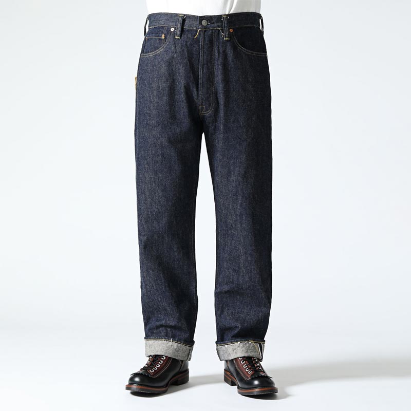 シュガーケーン Lot No. SC49001 / SUGAR CANE Super “Denim” Collectibles #01 14oz. BLUE DENIM WAIST OVERALLS “S1945” MODEL 大戦モデル ストレート ジーンズ デニム ノンウォッシュ メンズ