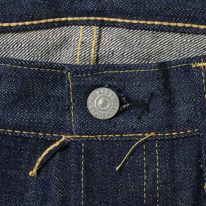 シュガーケーン Lot No. SC49001 / SUGAR CANE Super “Denim” Collectibles #01 14oz. BLUE DENIM WAIST OVERALLS “S1945” MODEL 大戦モデル ストレート ジーンズ デニム ノンウォッシュ メンズ
