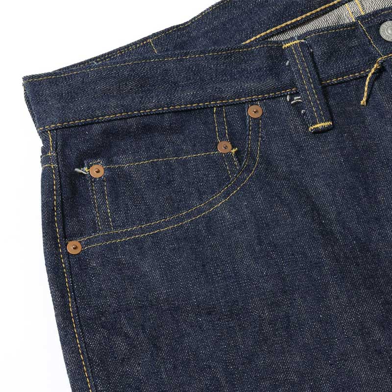 シュガーケーン Lot No. SC49001 / SUGAR CANE Super “Denim” Collectibles #01 14oz. BLUE DENIM WAIST OVERALLS “S1945” MODEL 大戦モデル ストレート ジーンズ デニム ノンウォッシュ メンズ