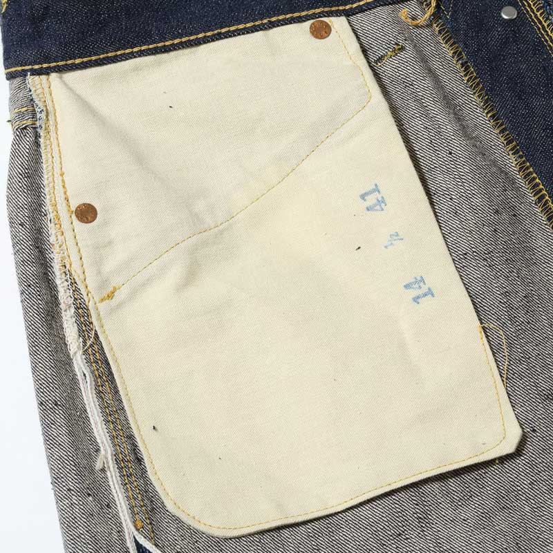 シュガーケーン Lot No. SC49001 / SUGAR CANE Super “Denim” Collectibles #01 14oz. BLUE DENIM WAIST OVERALLS “S1945” MODEL 大戦モデル ストレート ジーンズ デニム ノンウォッシュ メンズ