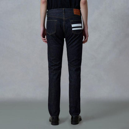 桃太郎ジーンズ 0105SPK 出陣ナローテーパード ボタンフライ 40~42インチ メンズ デニム ジーンズ テーパード 細めのストレート ジンバブエコットン