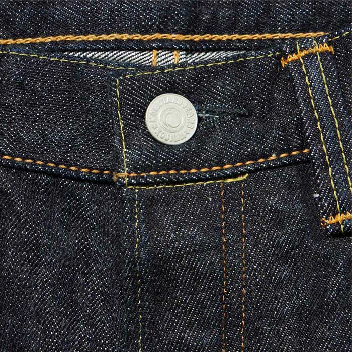 桃太郎ジーンズ 0105SPK 出陣ナローテーパード ボタンフライ 40~42インチ メンズ デニム ジーンズ テーパード 細めのストレート ジンバブエコットン