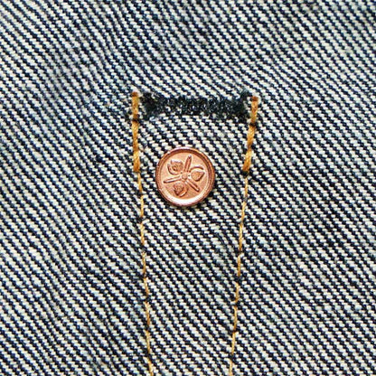 桃太郎ジーンズ 0105SPK 出陣ナローテーパード ボタンフライ 40~42インチ メンズ デニム ジーンズ テーパード 細めのストレート ジンバブエコットン