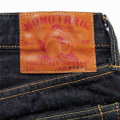 桃太郎ジーンズ 0105SPK 出陣ナローテーパード ボタンフライ 40~42インチ メンズ デニム ジーンズ テーパード 細めのストレート ジンバブエコットン