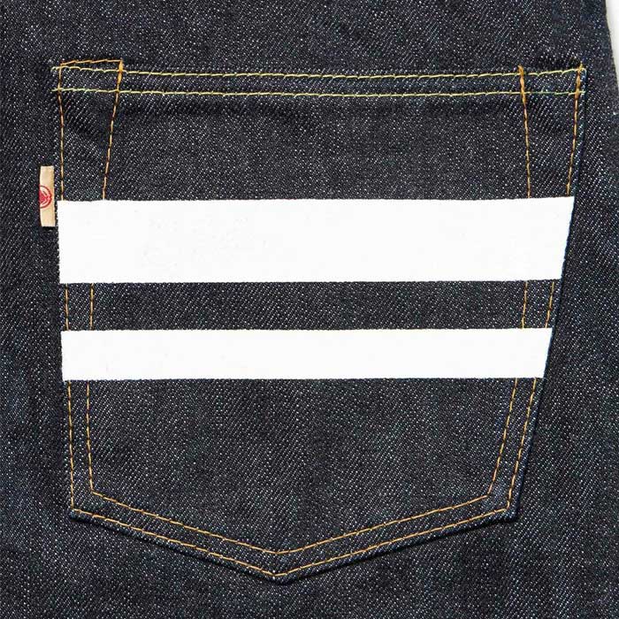 桃太郎ジーンズ 0105SPK 出陣ナローテーパード ボタンフライ 40~42インチ メンズ デニム ジーンズ テーパード 細めのストレート ジンバブエコットン