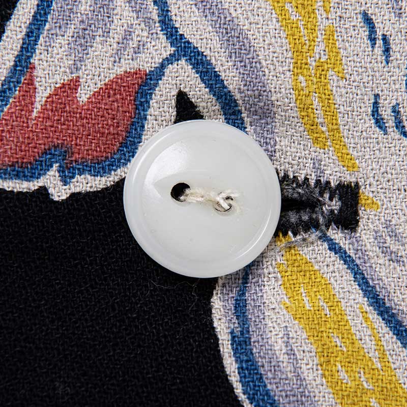 ステュディオ・ダ・ルチザン 5721 トルネード豚アロハシャツ ブラック メンズ 半袖 シャツ