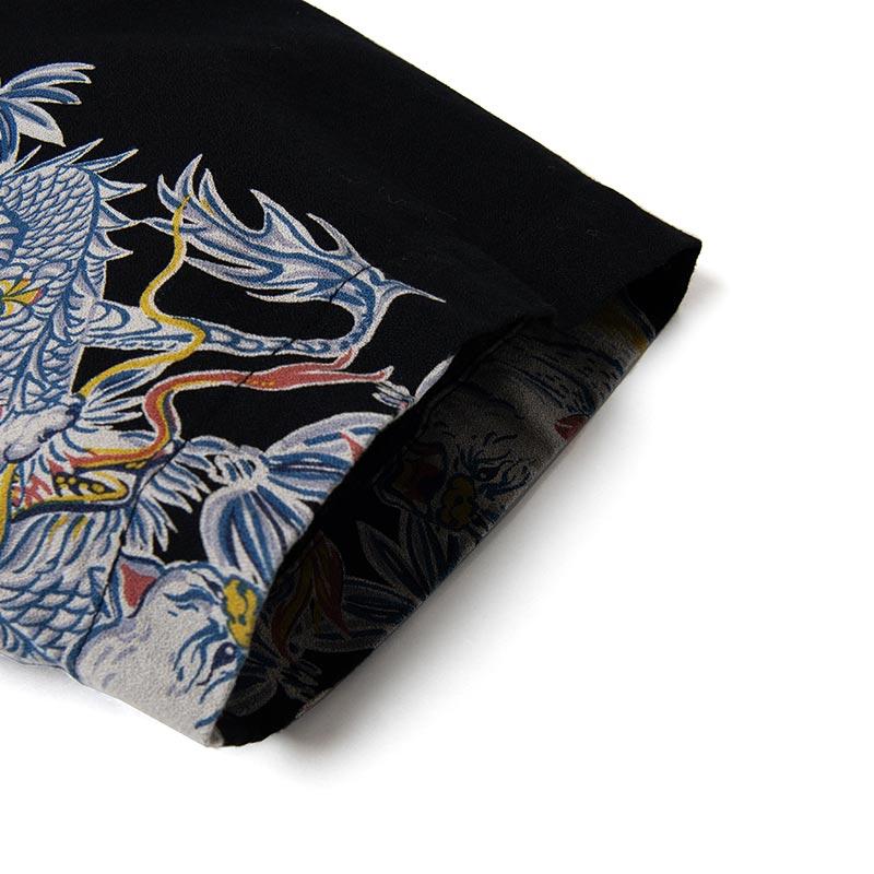 ステュディオ・ダ・ルチザン 5721 トルネード豚アロハシャツ ブラック メンズ 半袖 シャツ