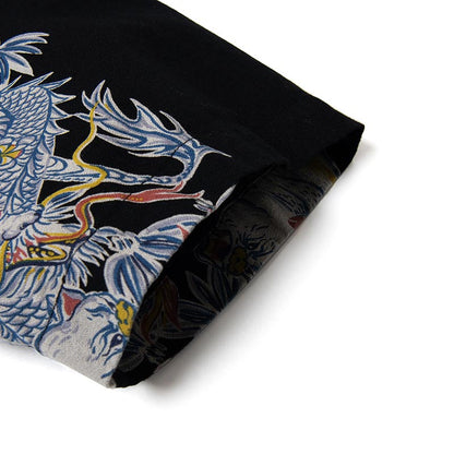 ステュディオ・ダ・ルチザン 5721 トルネード豚アロハシャツ ブラック メンズ 半袖 シャツ