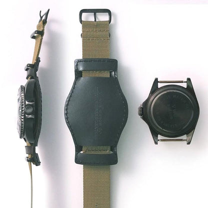 ヴァーグウォッチ BS01CB BLK SUB with GUIDI グリーン メンズ 腕時計 ミリタリー ダイバーズウォッチ ホースレザー 防水 オリジナルポーチ付き