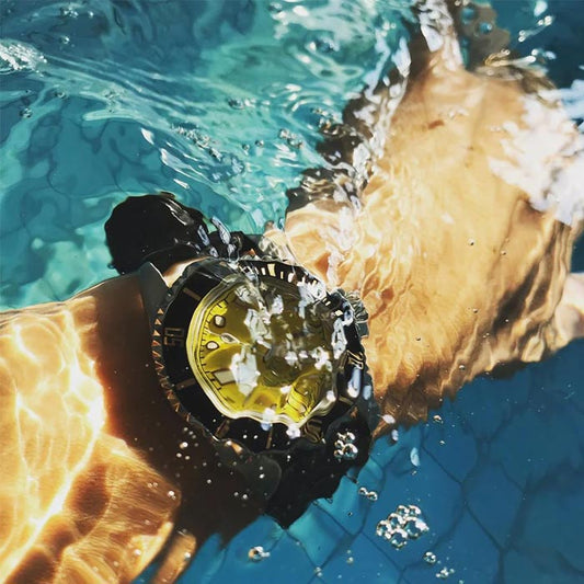 ヴァーグウォッチ SON01-N Diver's Son ブラック / ルミナス メンズ 腕時計 ダイバーズウォッチ 防水 ベルト交換用工具 オリジナルポーチ付き