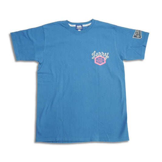 フェローズ 24S-PT3 JACK'S INDUSTRIAL STEEL Co. メンズ プリント Tシャツ S.ブルー バックプリント ワッペン カスタム カットソー
