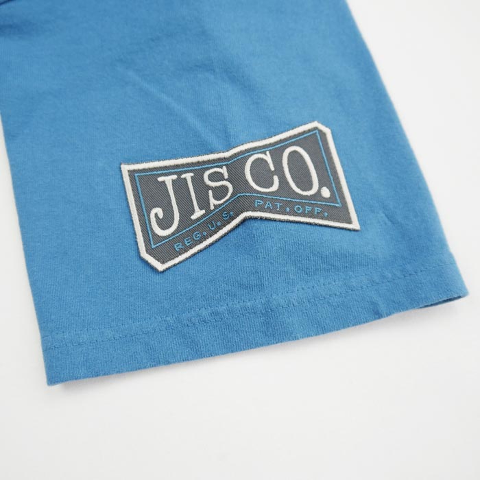 フェローズ 24S-PT3 JACK'S INDUSTRIAL STEEL Co. メンズ プリント Tシャツ S.ブルー バックプリント ワッペン カスタム カットソー