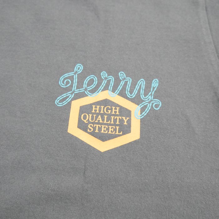 フェローズ 24S-PT3 JACK'S INDUSTRIAL STEEL Co. メンズ プリント Tシャツ S.ブラック バックプリント ワッペン カスタム カットソー
