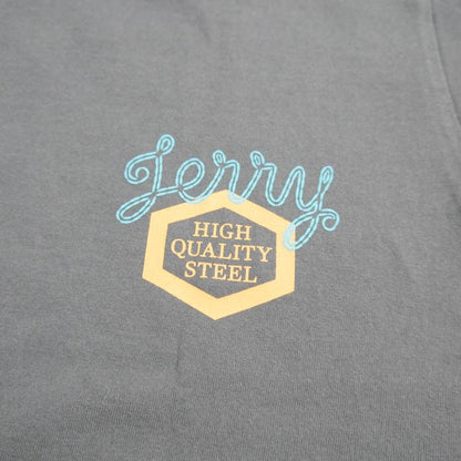 フェローズ 24S-PT3 JACK'S INDUSTRIAL STEEL Co. メンズ プリント Tシャツ S.ブラック バックプリント ワッペン カスタム カットソー