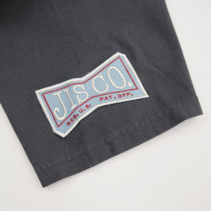フェローズ 24S-PT3 JACK'S INDUSTRIAL STEEL Co. メンズ プリント Tシャツ S.ブラック バックプリント ワッペン カスタム カットソー