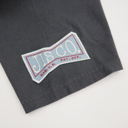 フェローズ 24S-PT3 JACK'S INDUSTRIAL STEEL Co. メンズ プリント Tシャツ S.ブラック バックプリント ワッペン カスタム カットソー