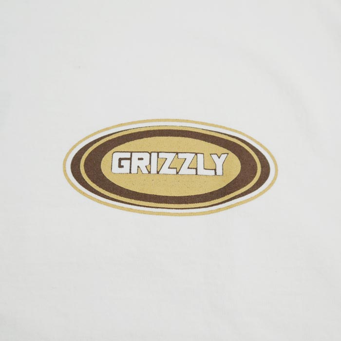 フェローズ 24S-PT11 GRIZZLY car repair shop メンズ プリント Tシャツ ホワイト 半袖 バックプリント 車整備会社 スタッフTee