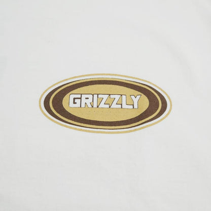 フェローズ 24S-PT11 GRIZZLY car repair shop メンズ プリント Tシャツ ホワイト 半袖 バックプリント 車整備会社 スタッフTee