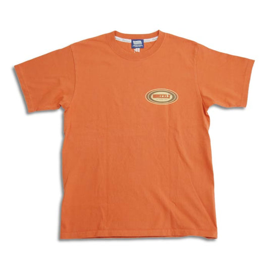 フェローズ 24S-PT11 GRIZZLY car repair shop メンズ プリント Tシャツ M.オレンジ 半袖 バックプリント 車整備会社 スタッフTee