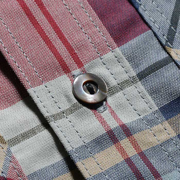 24SS デラックスウエア LV-30 MULTI CHECK PATTERN スルーチェックシャツ MULTI.CHECK 長袖 シャツ チェック
