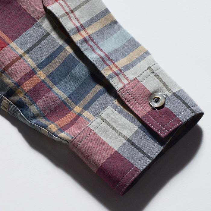 24SS デラックスウエア LV-30 MULTI CHECK PATTERN スルーチェックシャツ MULTI.CHECK 長袖 シャツ チェック