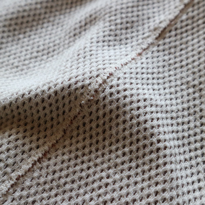 ループアンドウェフト LRH1036 DOUBLE FACE HEX HONEYCOMB HENLEY NECK THERMAL V.IVORY ヘンリーネックサーマル ヴィンテージアイボリー メンズ