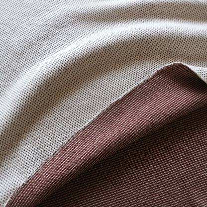 ループアンドウェフト LRH1036 DOUBLE FACE HEX HONEYCOMB HENLEY NECK THERMAL V.IVORY ヘンリーネックサーマル ヴィンテージアイボリー メンズ