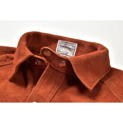 ザ リアルマッコイズ MJ23014 8HU LEATHER WELDER JACKET BRICK RED メンズ レザー ジャケット スプリットレザー