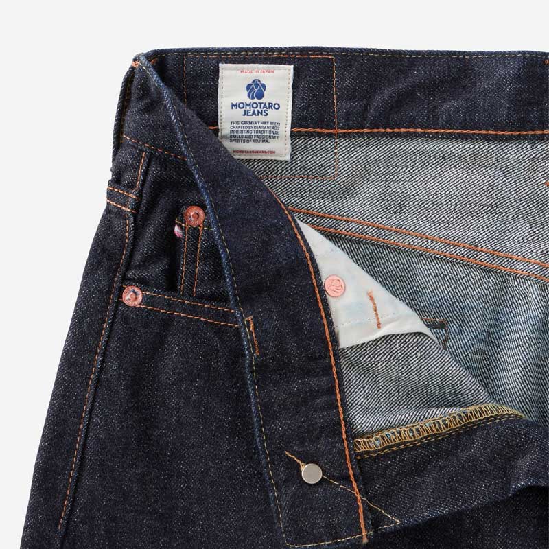 桃太郎ジーンズ MMJB0201 #200 CLASSIC TAPERED TOKUNO BLUE 15.7oz ボタンフライ クラシック テーパード メンズ デニム ジーンズ