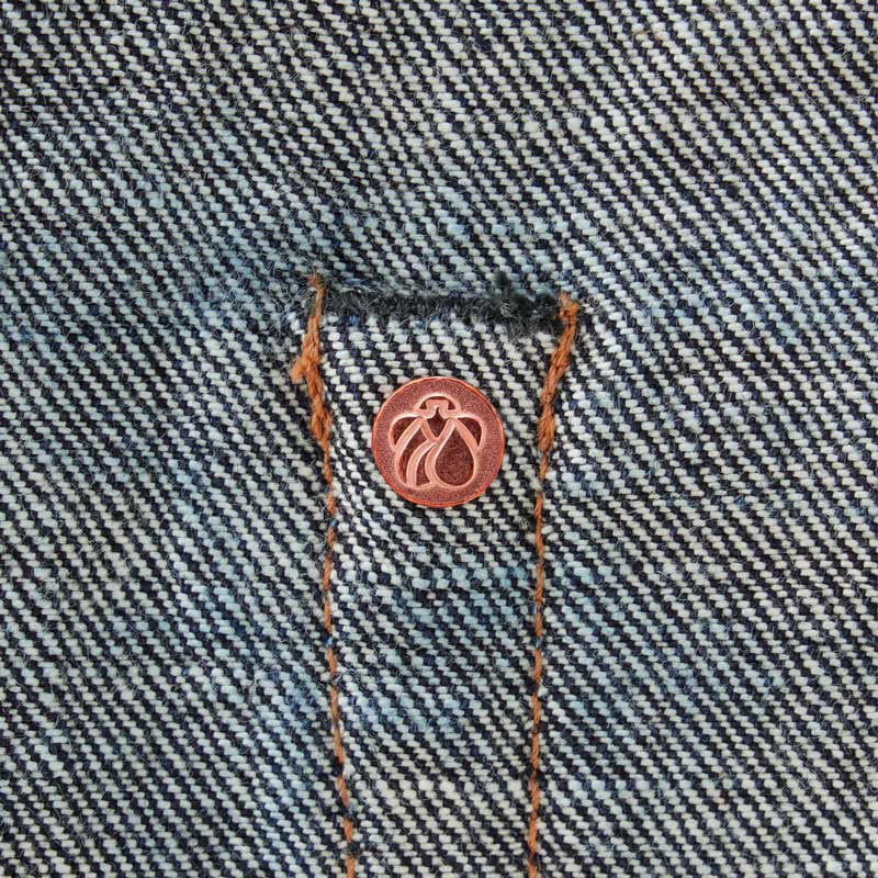 桃太郎ジーンズ MMJB0201 #200 CLASSIC TAPERED TOKUNO BLUE 15.7oz ボタンフライ クラシック テーパード メンズ デニム ジーンズ