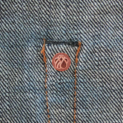 桃太郎ジーンズ MMJB0201 #200 CLASSIC TAPERED TOKUNO BLUE 15.7oz ボタンフライ クラシック テーパード メンズ デニム ジーンズ