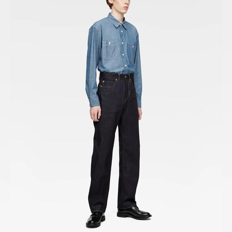 桃太郎ジーンズ MMJZ0100 #100 STANDARD STRAIGHT TOKUNO BLUE 14.7oz ジッパーフライ スタンダードストレート メンズ デニム ジーンズ