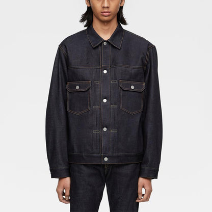 桃太郎ジーンズ MMGJ0002 #002 STANDARD DENIM JACKET TOKUNO BLUE 14.7ozスタンダードデニムジャケット セカンドタイプ メンズ アウター ジャケット