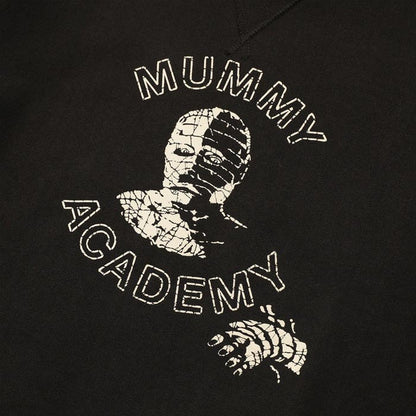ジェラード AB11208 Mummy Academy Print 6th Man ブラック メンズ フロッキープリント スウェット 七分袖
