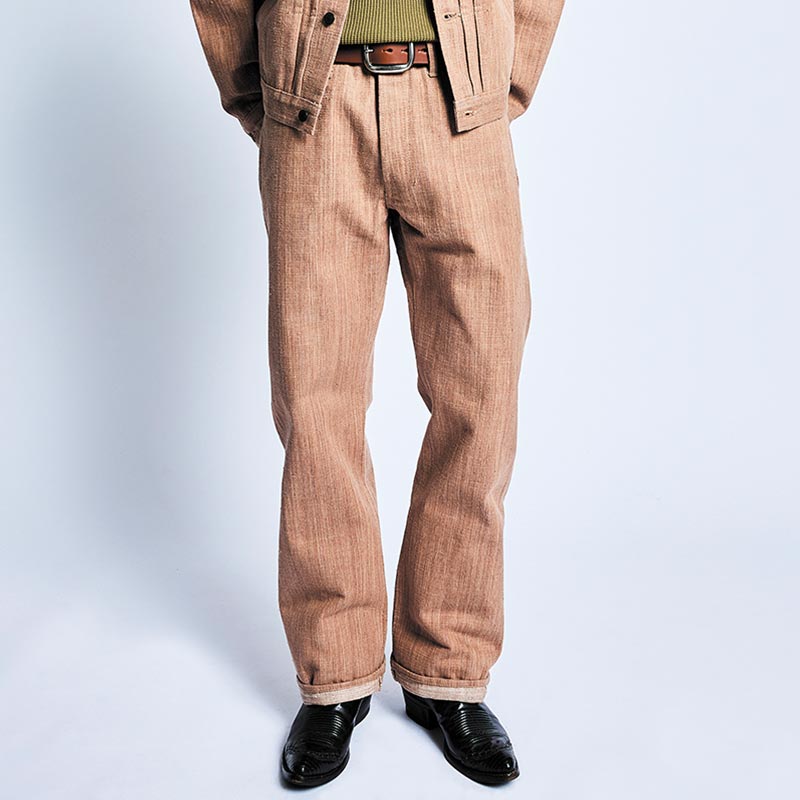 ステュディオ・ダ・ルチザン SP-110 45th 柿極スラブジーンズ レギュラーストレート 16oz メンズ デニム 柿渋染め