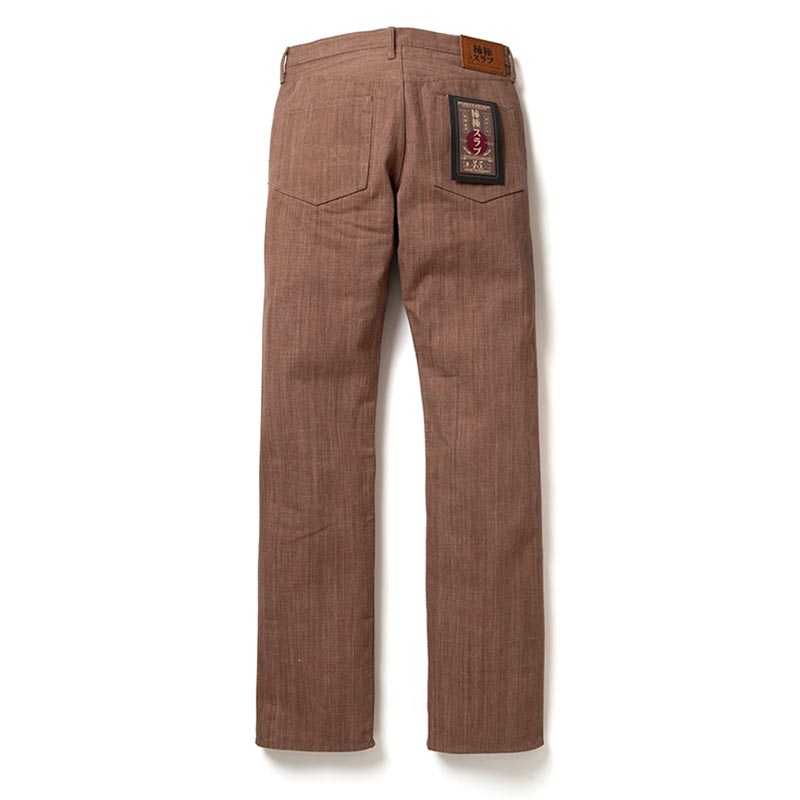 ステュディオ・ダ・ルチザン SP-110 45th 柿極スラブジーンズ レギュラーストレート 16oz メンズ デニム 柿渋染め