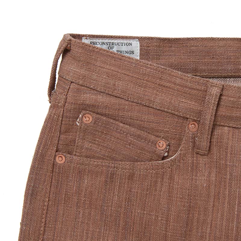 ステュディオ・ダ・ルチザン SP-110 45th 柿極スラブジーンズ レギュラーストレート 16oz メンズ デニム 柿渋染め