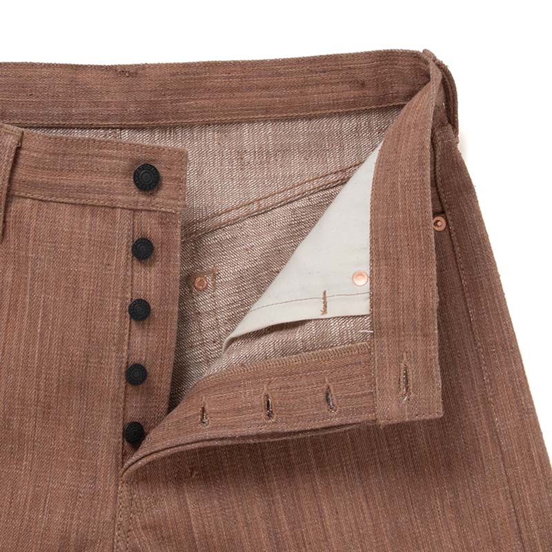 ステュディオ・ダ・ルチザン SP-110 45th 柿極スラブジーンズ レギュラーストレート 16oz メンズ デニム 柿渋染め