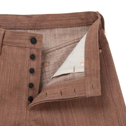 ステュディオ・ダ・ルチザン SP-110 45th 柿極スラブジーンズ レギュラーストレート 16oz メンズ デニム 柿渋染め