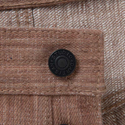 ステュディオ・ダ・ルチザン SP-110 45th 柿極スラブジーンズ レギュラーストレート 16oz メンズ デニム 柿渋染め