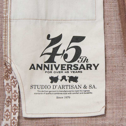 ステュディオ・ダ・ルチザン SP-110 45th 柿極スラブジーンズ レギュラーストレート 16oz メンズ デニム 柿渋染め