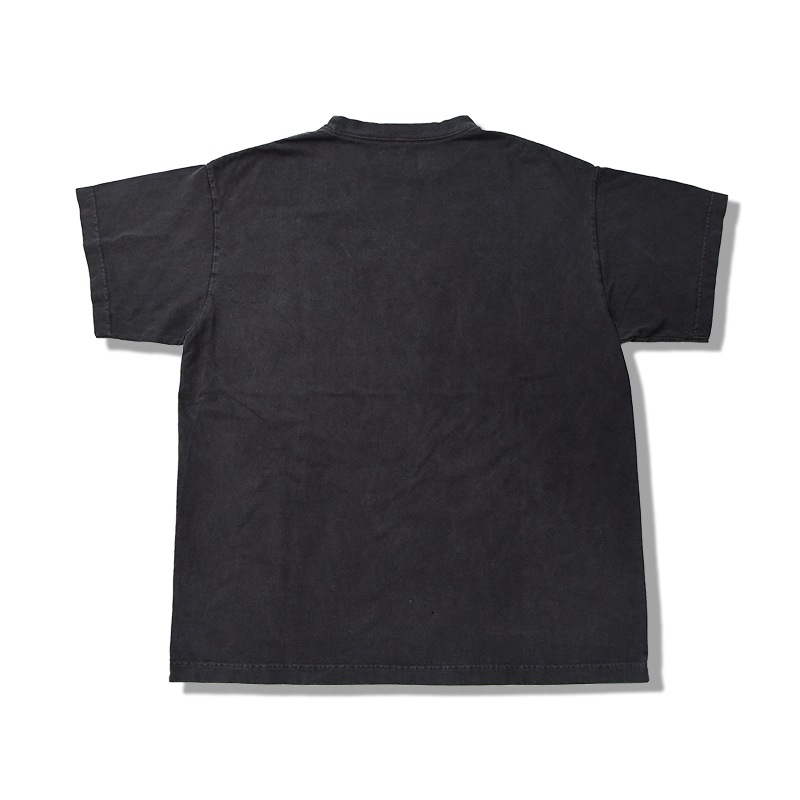 フルカウント 5024-2 Billiards 後染黒色 プリント Tシャツ ブラック