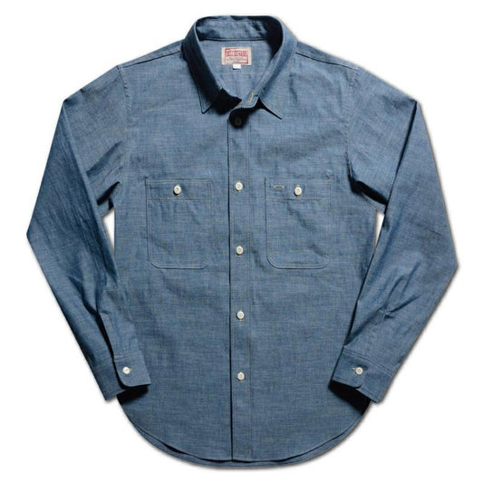 25SS デラックスウエア 7623 56 INDIGO CHAMBRAY インディゴ ワンウォッシュ メンズ 長袖 シャンブレー シャツ
