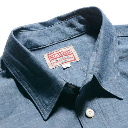 25SS デラックスウエア 7623 56 INDIGO CHAMBRAY インディゴ ワンウォッシュ メンズ 長袖 シャンブレー シャツ