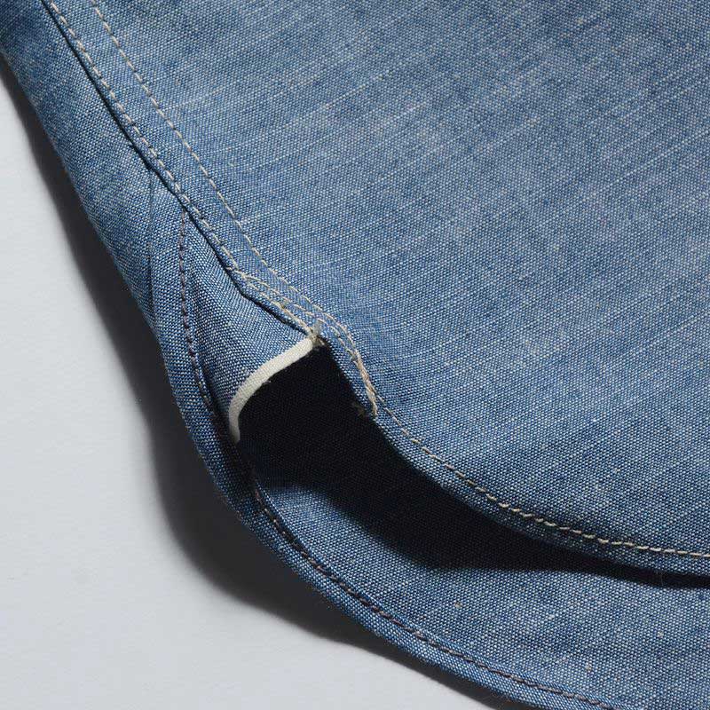 25SS デラックスウエア 7623 56 INDIGO CHAMBRAY インディゴ ワンウォッシュ メンズ 長袖 シャンブレー シャツ